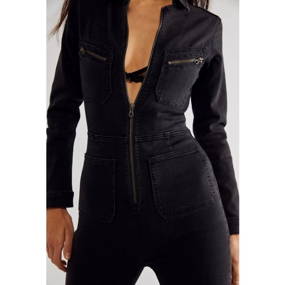 Free People Lennox Jumpsuit in Black - Picture 4 of 8